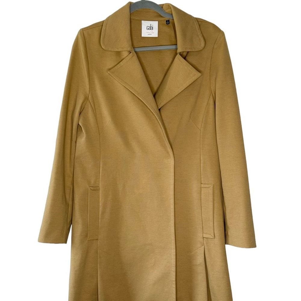 CAbi 3037 Casablanca Trench Coat Beltless Camel Love Carol Collection Women’s XL